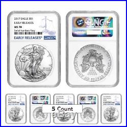 2018 1 oz Silver American Eagle $1 Coin NGC MS 70 Early Releases