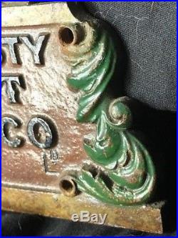 1 Rare Small Antique Royal Warrant Coat Of Arms Plaque Hobbs Hart & Co London