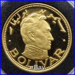 1389 Ae 1389/1970 Sharjah 100 Riyals Simon Bolivar Gold Coin