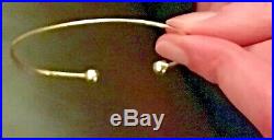 18 carat gold torque bangle 4.38g small wrist size