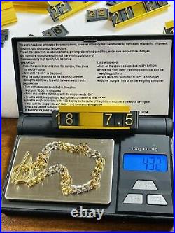18K 750 Fine Real Saudi Gold 7.5 Long Womens Cuban Bracelet With 4.32g 4mm Wide