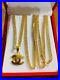 18K 750 Fine Saudi Gold Womens Set Necklace Earring With 20 2 Mm Wide