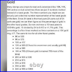 18K /750 Real Fine Gold Handmade Womens Bangle 18cm 7-7.5 Fits Med-LG 9.1g 6mm