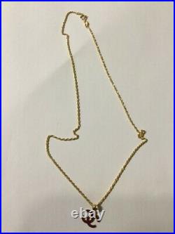 18K 750 Stamped Saudi Gold 16 Necklace & Pendant 1.26g Pawnable