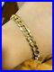 18K Fine 750 MENS WOMEN’S Cuban Saudi Gold Bracelet FITS 8.7 US SELLER 8mm Wide