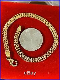18K Fine 750 MENS WOMEN'S Saudi Gold Bracelet FITS 8 USA SELLER