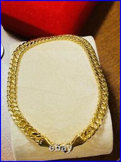 18K Fine 750 Real Womens Curb Saudi Gold Bracelet FITS 7.5 Long 6mm Fast Ship