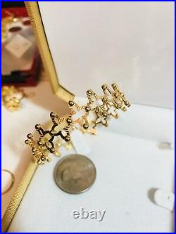 18K Fine 750 Saudi Gold 2 Way Ring & Bangle Bracelet Free size (1 Pc) USA Seller