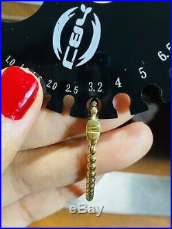 18K Fine 750 Saudi Gold Women's Bangle Bracelet Freesize s-m-l