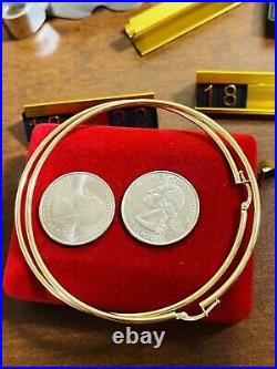 18K Fine 750 Saudi UAE Gold Womens 3XLarge Hoops Earring 2.5mm 4.0g 2.6 Long
