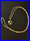 18K Gold Necklace Chain 19.50 withClover Pendant Real Saudi Gold