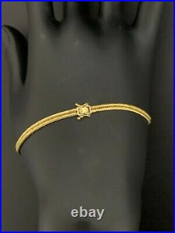 18K Saudi Gold Bracelet 2.43 grams Size 7.5 inches