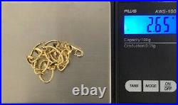 18K Saudi Gold Bracelet Size 7.25 inches 2.65 grams