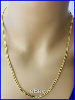 18K Saudi Gold Chain Necklace With 22 Long