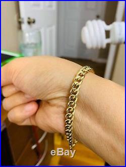 18K Saudi Gold Mens Bracelet 8