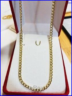 18K Saudi Gold Necklace With 18 Long