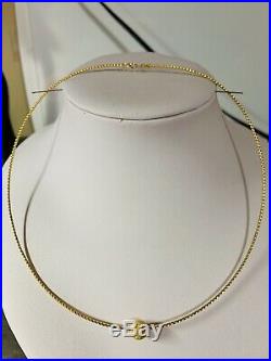 18K Saudi Gold Omega Necklace With 16 Long
