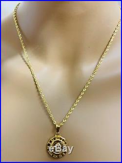 18K Saudi Gold Set Horse Necklace With 20 Long
