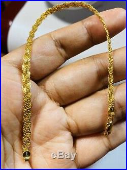 18K Yellow 750 Yellow Gold Fine Womens Bracelet Fits 7.5 4mm USA Seller