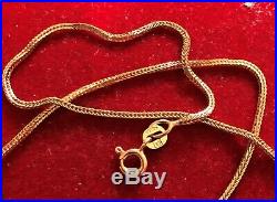 18ct Gold Snake Chain 20