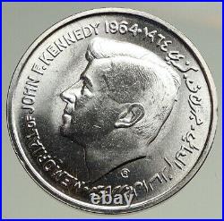 1964 SHARJA United Arab Emirates JOHN F. KENNEDY Old Silver 5 Rupees Coin i94746