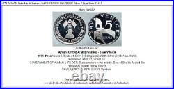 1971 AJMAN United Arab Emirates SAVE VENICE Old PROOF Silver 5 Riyal Coin i89653