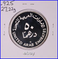 1980 UAE 50 Dirhams Silver Proof Coin International Year Of The Child