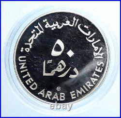 1980 United Arab Emirates YEAR OF THE CHILD Proof Silver 50 Dirhams Coin i109736