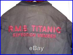 1996 R. M. S. Titanic Expedition Member Historic Souvenir Crew Jacket size M, VG
