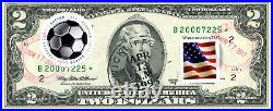 $2 1995 Star Stamp Cancel Have A Ball Sports Balls Lucky Money Value $999.95