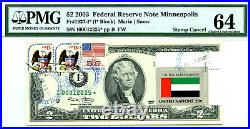 $2 2003 Flag Of Un From United Arab Emirates Lucky Money Value $12,225