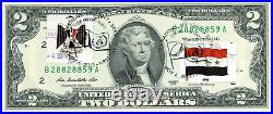 $2 2013 Stamps Canceled Coat Of Arms Of The Iraq Flag Lucky Money Value $300