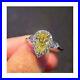 2.85 carat fancy intense yellow halo pear engagement 14k white gold diamond ring