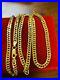 21K Fine 857 Yellow Gold Womens Curb Necklace With 20 Long 4mm 10.82g Fast-ship