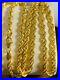 21K Fine 875 Saudi Gold Women’s Rope Necklace With 22 Long 4mm 11.9g FastShip