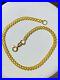 21K Yellow Gold 875 Fine Simple Womens Solid Bracelet Fits 7.5 5.44g 3.2mm
