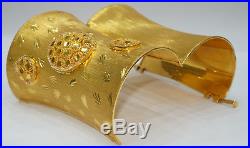 21k solid Gold Bangle, 2.283 inch, stamped, 115.24 grams