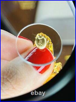 22C Fine 916 Saudi Real Fine UAE Gold Women's Dangle Set Earring 1.6 Long 4.03g