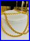 22Carat Gold Mens Rope Necklace With 26 Long 4mm USA Seller