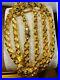 22K 916 Fine Yellow Gold Unisex Damascus Chain Necklace With 22 5mm USA Seller