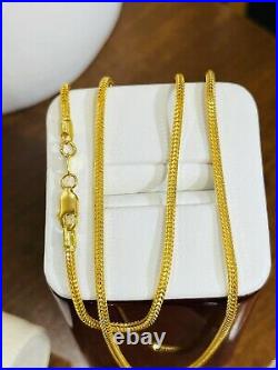 22K 916 Fine Yellow Real Gold 18 Long Womens Snake Chain Necklace 10.6g 2.5mm