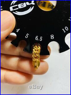22K 916 Yellow Gold Fine Mens Womens Bracelet Fits 8.2 6.5mm USA Seller