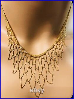 22K Fine 916 Saudi Gold Women's Necklace With 16-17 long FREESHIP USA 14.71G