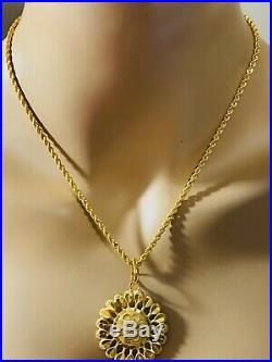 22K Fine 916 Yellow Gold Womens Rope Set Necklace With 18Long 2.5mm USA Seller