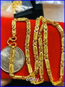 22K Fine Gold Baht Womens Chain Necklace With 18 4mm USA Seller
