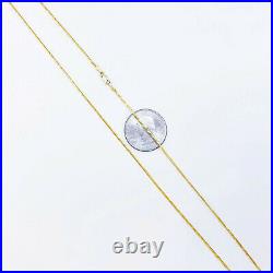 22K Gold Chain Necklace Franco 20 Lobster Clasp Hallmarked 916 Thin 1.15mm 4.1g