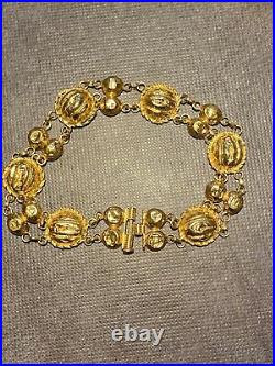 22K Gold Women Bracelet 7.75 Genuine Hallmarked 916 Handcrafted