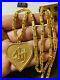 22K Real Saudi UAE Gold 916 Mens Womens Heart Necklace 22 Long 4.5mm 17.72gram