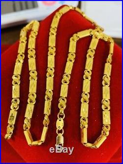22K Saudi Gold Baht Chain Necklace With 18 Long