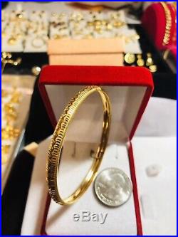 22K Saudi Gold Bangle Size Small